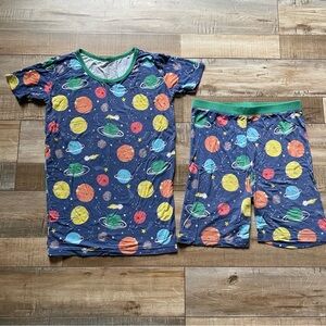 Little Sleepies bamboo short sleeve and shorts set, size 12-14